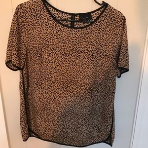 Cheetah Print Blousr
